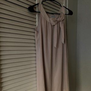 Pale Mauve Millenial Pink Shift Dress with BOW